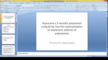 DSA Addition of 2 Polynomials using Array