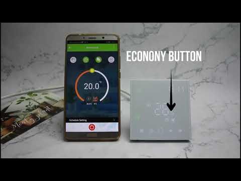 Beok TGW003 thermostat Functions Display - YouTube