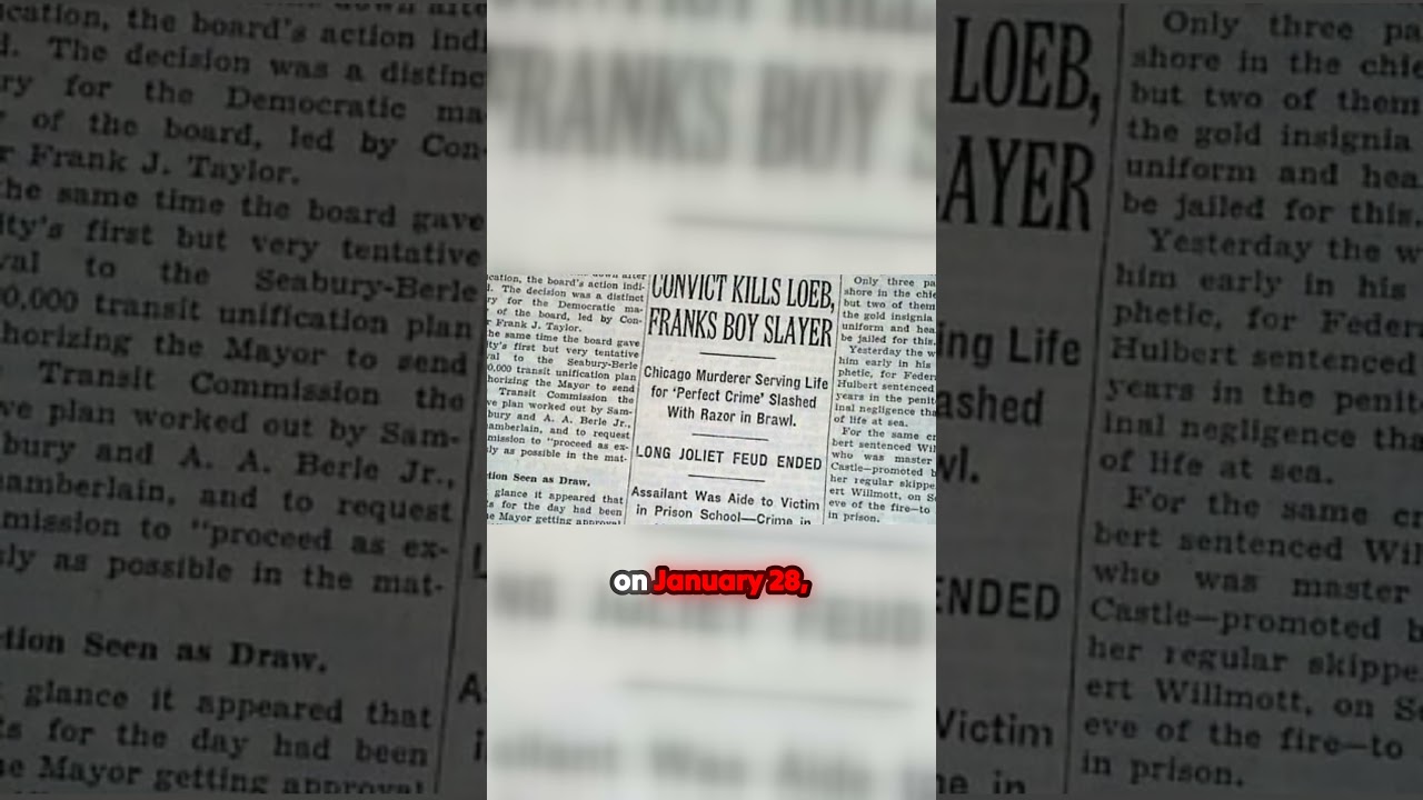 The Shocking End of Richard Loeb Behind Bars