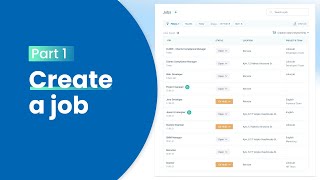 How to create a job with JobsLab. Part 1. Applicant Tracking System (ATS). Human resource management