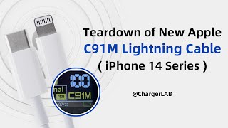 Teardown of Apple C91M Lightning to USB-C Cable (For iPhone 14 Series)