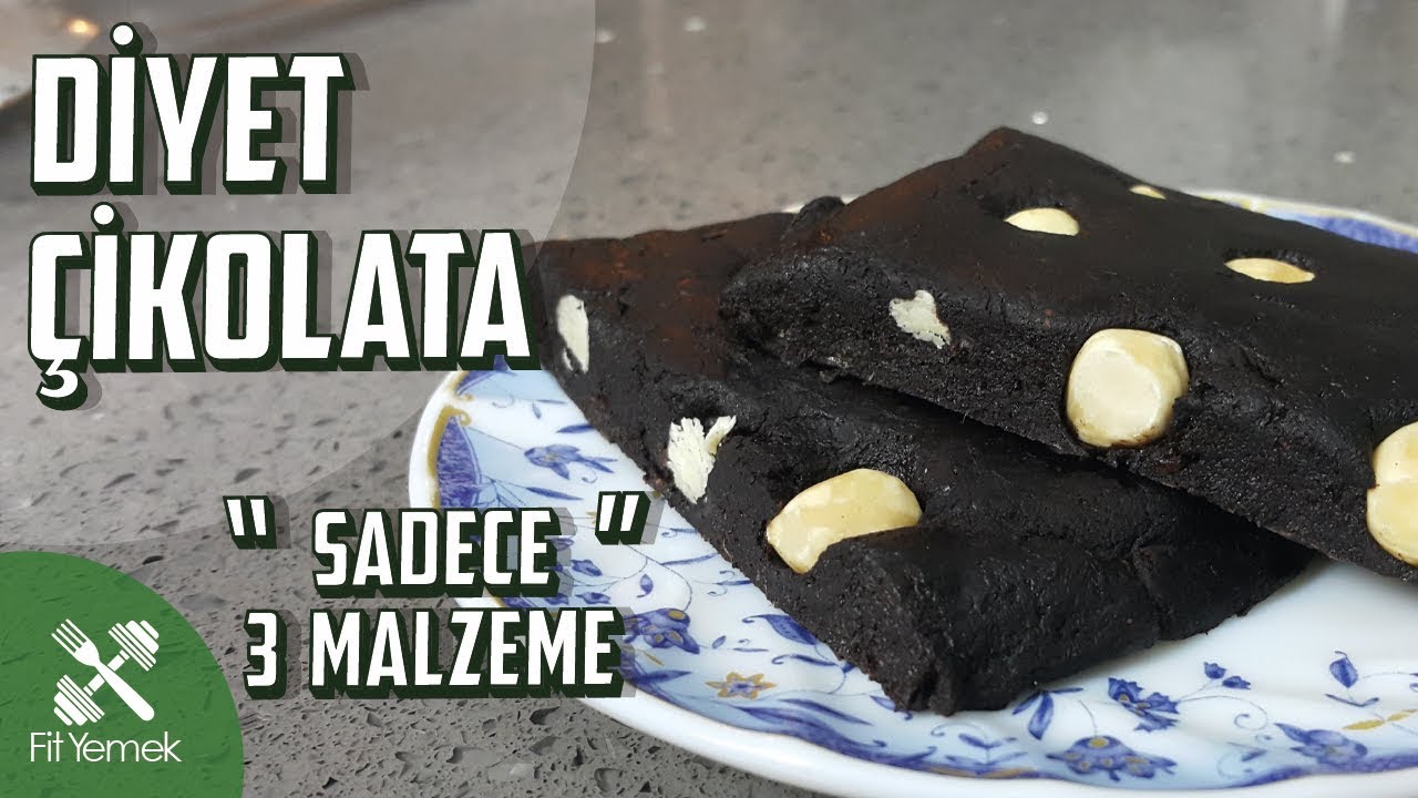 ÜÇ MALZEMELİ DİYET ÇİKOLATA! - Fit ve sağlıklı...