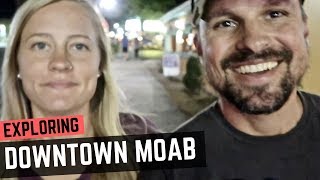 Exploring Downtown Moab at Night 🚐💨🌌 Things to do in Moab, Utah