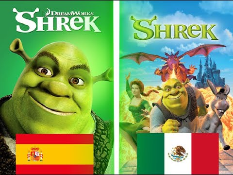 Shrek 1 Espanol Castellano Vs Latino Comparacion De Doblajes Youtube