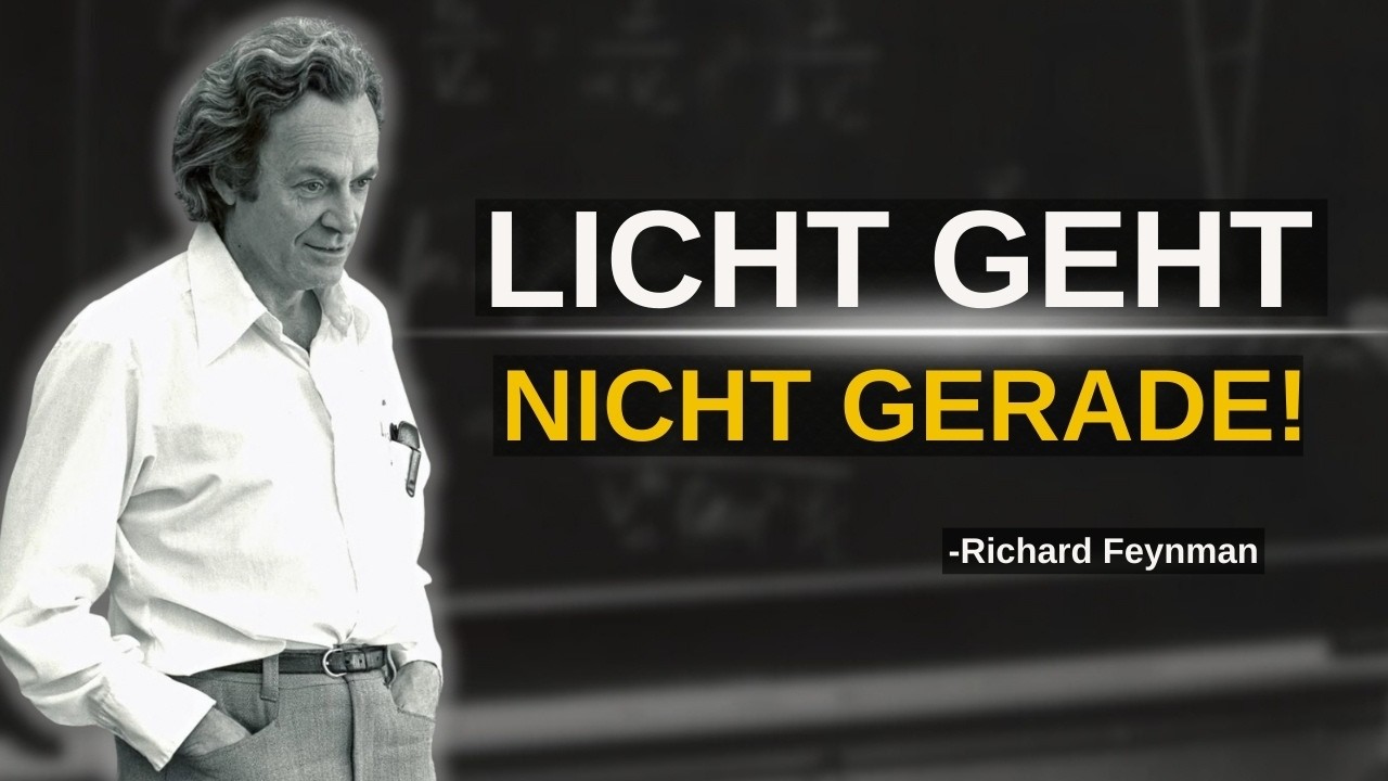 Warum reist LICHT nicht gerade? Die Wahrheit, die niemand erzählt | Feynman Physik