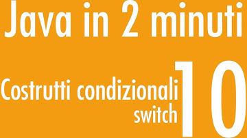 Control Flow - Switch - Java in 2 minutes #10