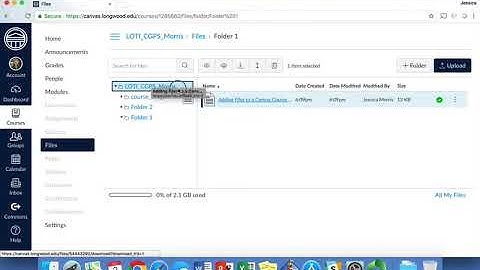 Adding Files to a Canvas Course