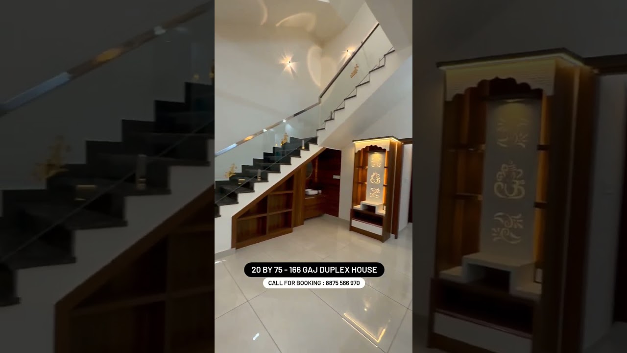 20 by 75 3bhk duplex luxurious house with a beautiful design 