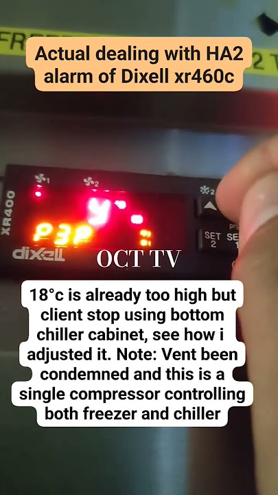 HOW TO FIX HA2 ALARM OF DIXELL XR460C