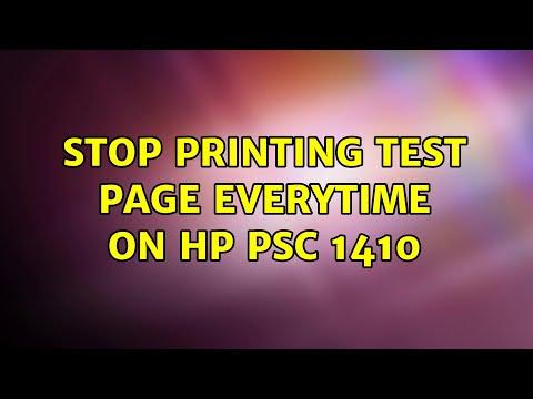 Ubuntu: Stop printing test page everytime on HP PSC 1410