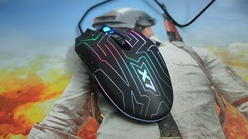 Демонстрация работы подсветки компьютерного манипулятора A4Tech X77