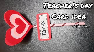 DIY Teacher's day card ideas | Teacher's day card making ideas | How to make Teacher's day card easy