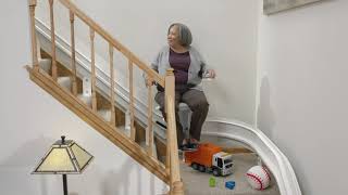 Bruno Elite Custom Curved Rail Stairlift | Mobility123
