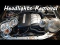 W210 Mercedes Headlights Lenses Removal E220 CDI