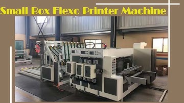 Small corrugated cardboard printer slotter with stacker machine/mini carton box making machine
