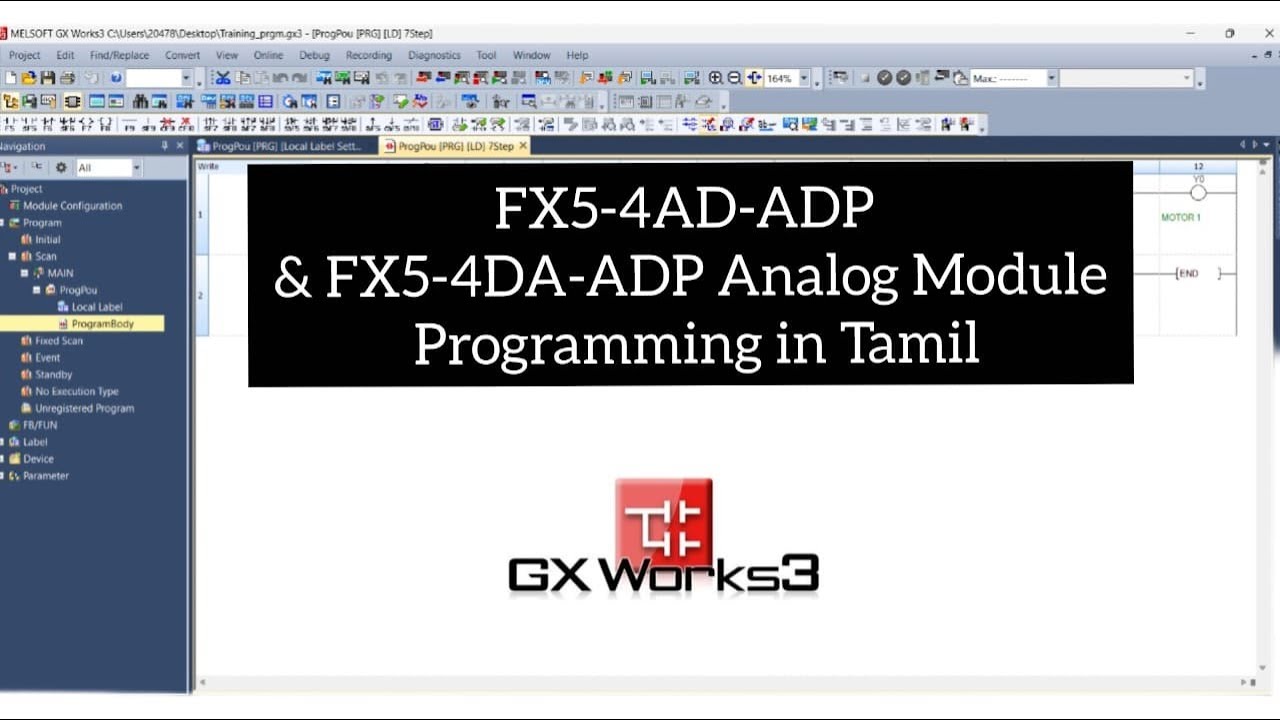 FX5-4AD-ADP & FX5-4DA-ADP Analog Module | Detailed Explanation in Tamil ...