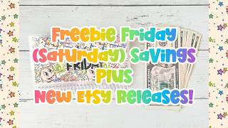 Cash Stuffing Freebie Saturday Savings Challenges Plus New Etsy Releases!