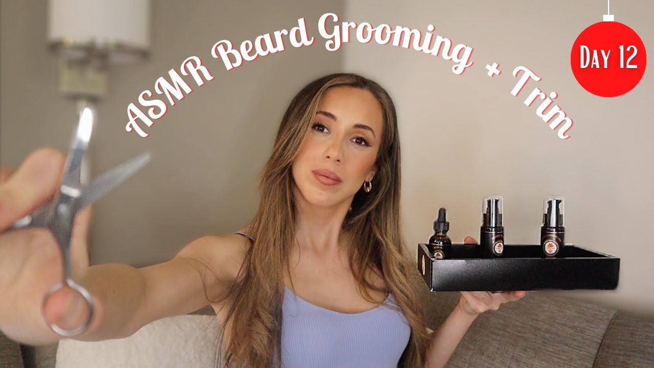 ASMR BEARD GROOMING + TRIM soft spoken, washing, styling... YouTube
