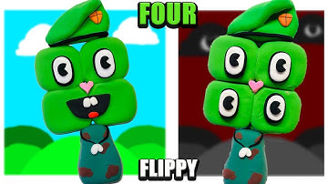 My Sprunki OC Happy Tree Friends: Four Numberblocks Flippy #sprunki #incredibox