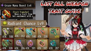 Toram Online  Trait Guide List All Weapon Location U0026 Magic Hammer Radiant Chance Lvl 9  Yusagi