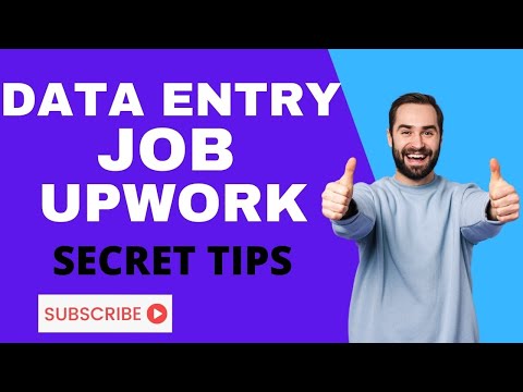 Upwork data entry job proposal get data entry job earning money