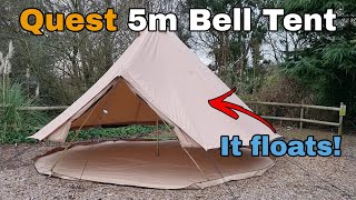 Quest 5m Canvas Bell Tent Overview