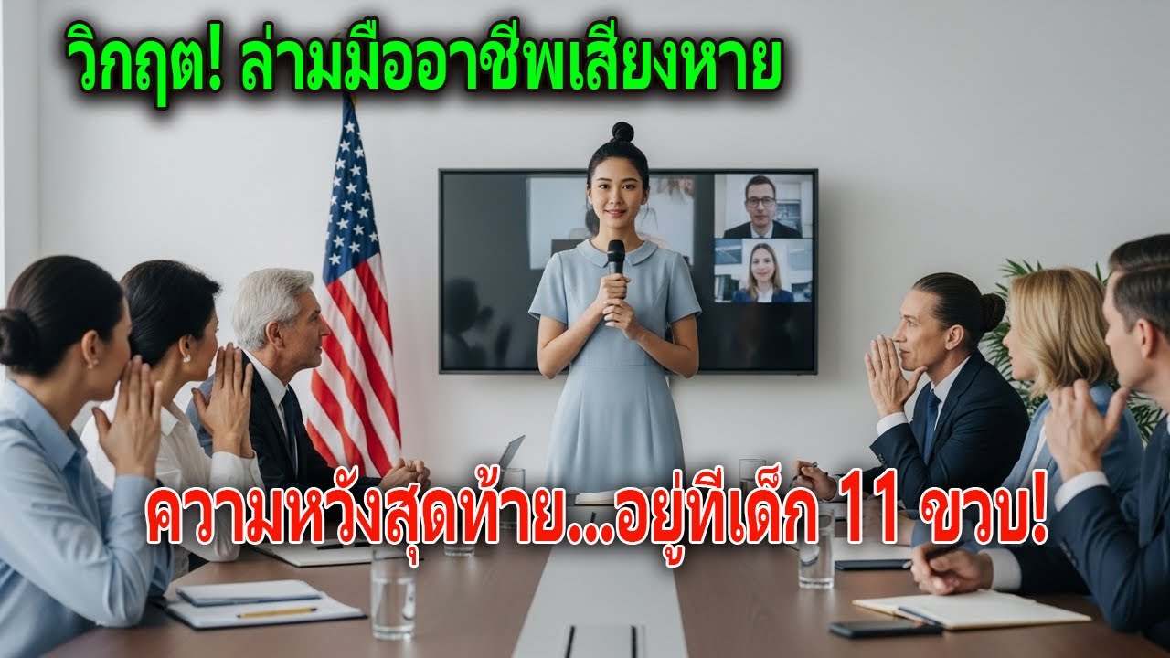 อึ้งทั้งบริษัท! ล่ามเสียงหาย สัญญาใหญ่กำลังจะพัง เด็ก 11 ขวบจึงก้าวออกมาพูดว่า 