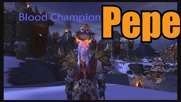 How to Pepe in a Horde Level 3 Garrison(WoW)