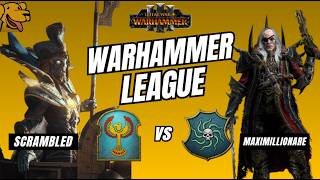 ScrambledEgg (Tomb Kings) vs Maximillionare (Vampire Coast) - Game 1 - Warhammer League #5