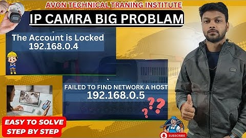 Failed To Find Network Host 🚫 || Account Is Locked 🔐 | IP Camera Problem #Cctv