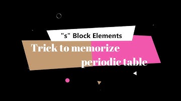 Memorize S-Block Elements Instantly! Chemistry Hack for Students