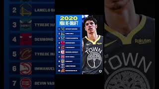2020 Redraft #nba #nbabasketball #lebronjames #miamiheatbasketball #basketball