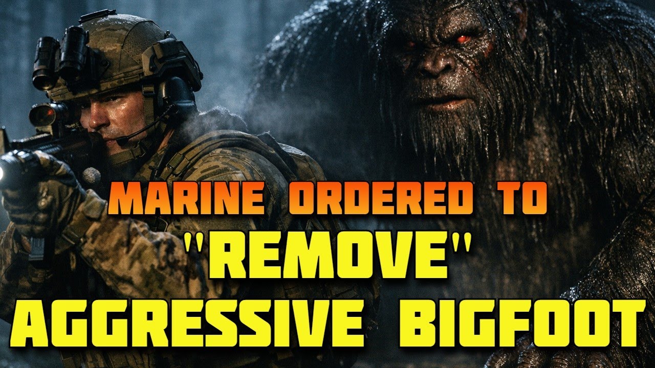 MARINE ORDERED TO REMOVE AGGRESSIVE BIGFOOT