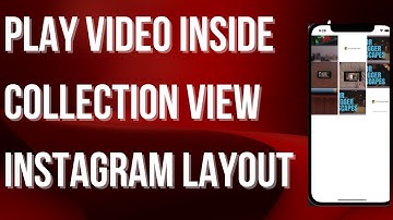 Swift Tutorial - Play video in a grid layout like instagram | Swift collection view