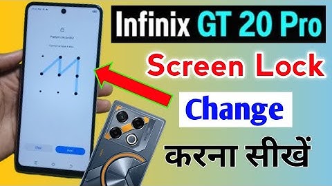 Infinix GT 20 Pro 5g Change Screen Lock/Infinix gt 20 pro me screen lock change kaise kare