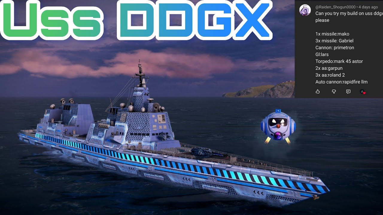 Modern Warships: Uss DDGX American Destroyer Gameplay With Requested Build
