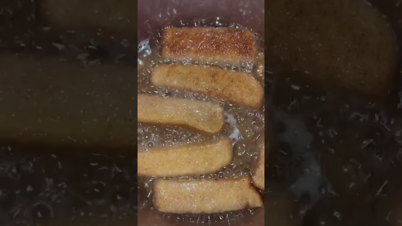 ASMR French toast with cream cheese 