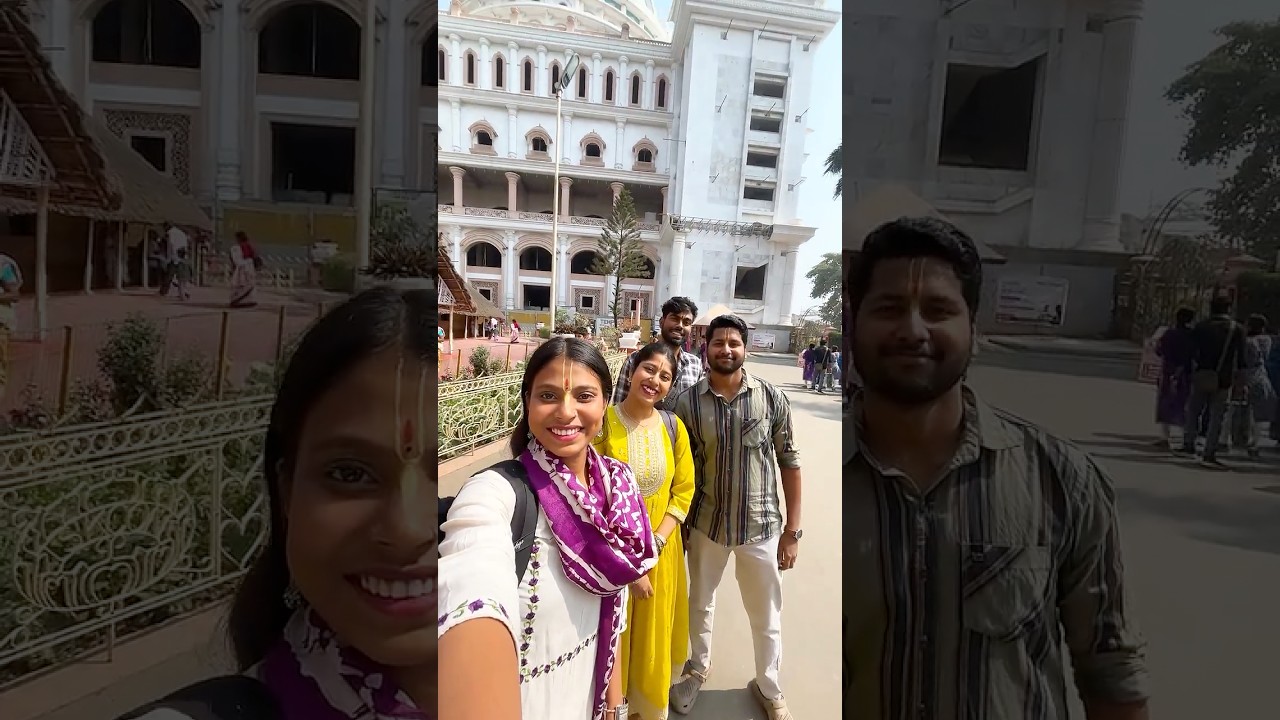 মায়াপুর এ সত্যি শান্তি আছে 🧿🦚#minivlog #chotpoti #shortvideo #youtubeshorts #mayapur #krishna