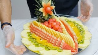 HOW TO MAKE A FRUIT CENTERPIECE LIKE A PRO | Fruit and Vegetable Carving