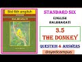 Std 6 English Chapter 3.5 The Donkey | All Question Answers | Easy Explanation
