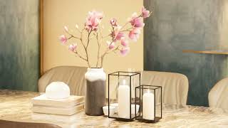 Modern Luxury Living & Dining Room | 3D Interior Walkthrough | SPAST Renders (Spandan Studios)