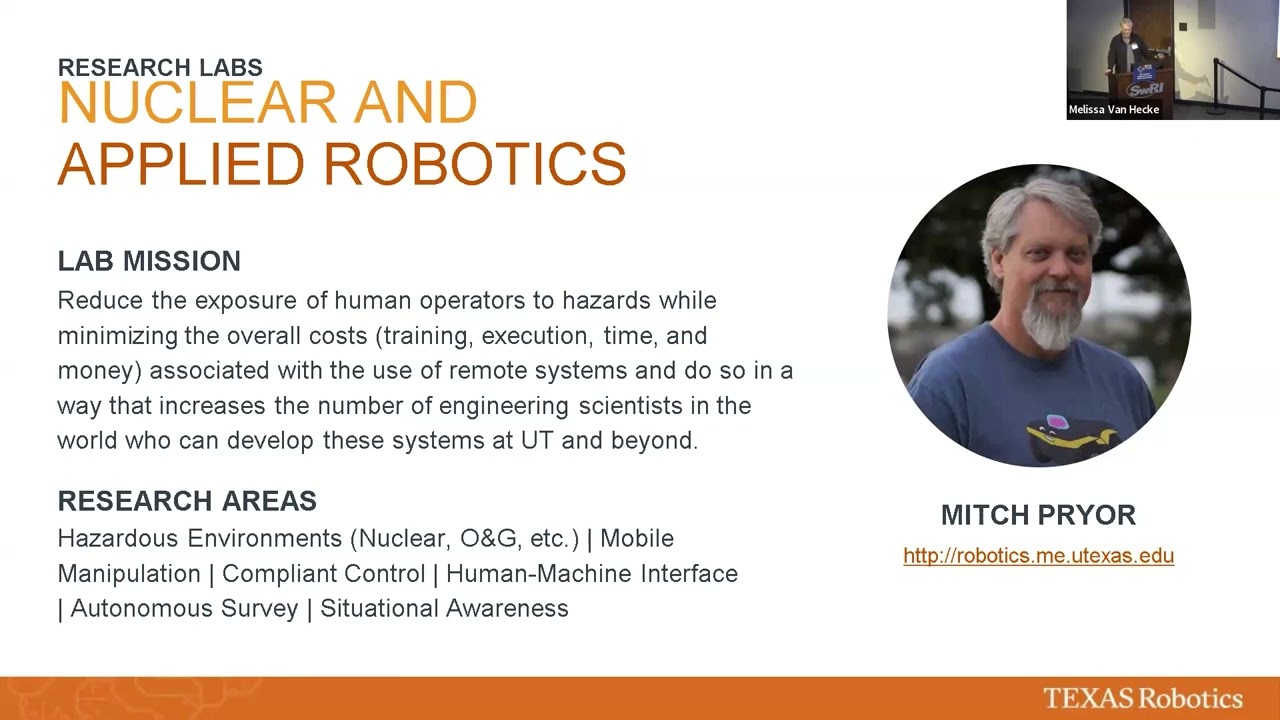 Keynote: Texas Robotics Research, Academic, and Collaboration Updates from the Forty Acres,