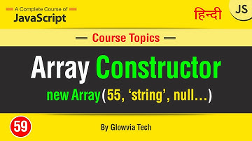 Array Constructor in JavaScript || new Array Constructor Tutorial in Hindi/Urdu