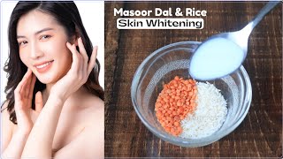 Rice Masoor Dal Face Pack For Skin Whitening - Rice Face Pack Instant Skin Whitening