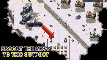 C & C Red Alert 1 Remastered - Custom Mission - Escort Duty