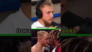 😤 JAKE PAUL RIPS KSI FOR DUCKING HIM #shorts