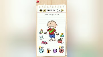 Brain Test Level 159 cheer him up please