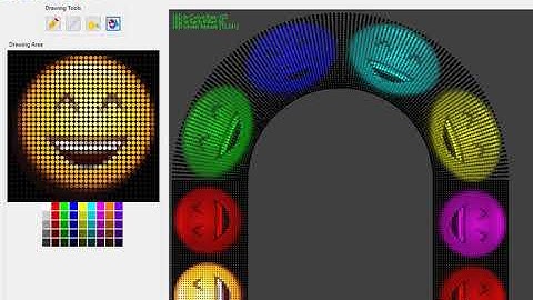 PIXEL LED ARCH GATE SOFTWARE - COPY DESIGN AND CHARGE COLOUR