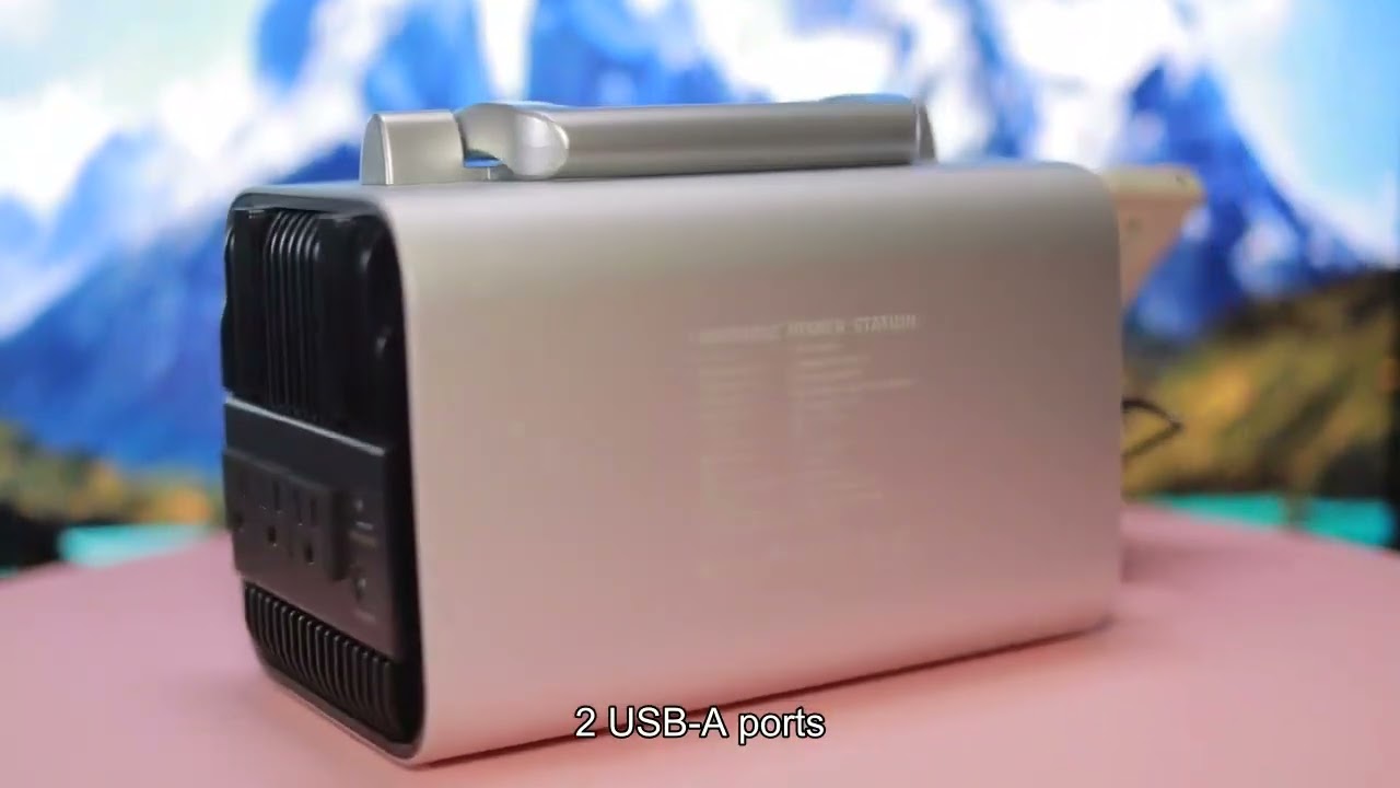 600W Portable Power Station Solar Generator Lithium Emergency Backup Battery Camping Power Source