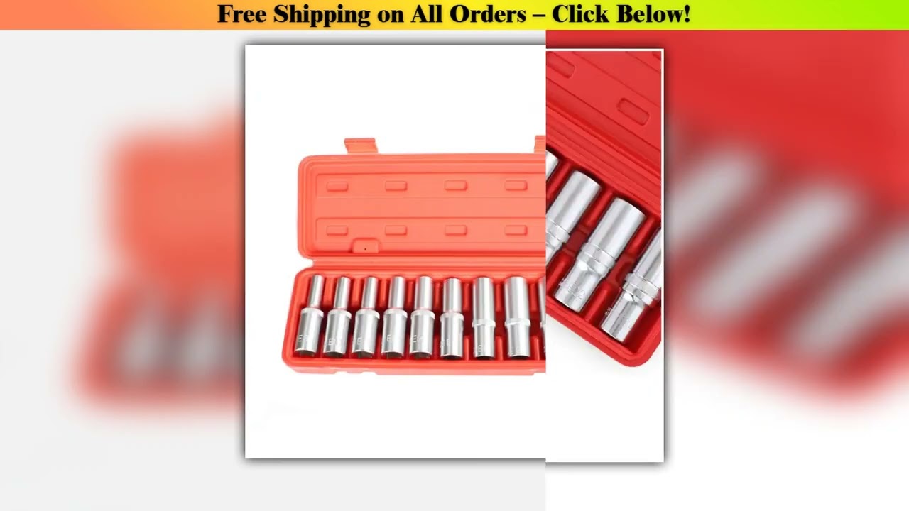 9/10/14/17Pcs E Torx Star Female Bit Sockets Set Hand Tool Kit 1/2" Drive E4-E24 Repair Tool